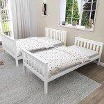 Blisswood Triple Bunk Bed - Solid Pine, White
