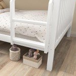 Blisswood Triple Bunk Bed - Solid Pine, White