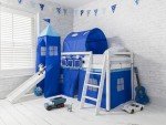 Noa and Nani White Mid Sleeper Bunk Bed