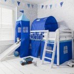 Noa and Nani White Mid Sleeper Bunk Bed