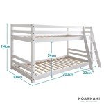 Hilda Cabin Bunk Bed with Underbed - White