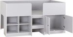 Dove Grey Low Sleeper Bed with Storage for Kids