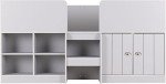 Dove Grey Low Sleeper Bed with Storage for Kids