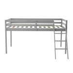 White Solid Pine 3FT Single Bunk Bed Frame