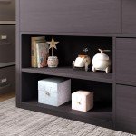 Kids' Mid Sleeper Bunk Bed with Storage - Taupe