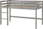 Grey Slate Mid Sleeper Bunk Bed by Seconique
