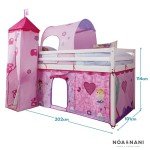 Fairy Cabin Bed with Playtent and Tunnel