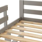 Grey Slate Mid Sleeper Bunk Bed by Seconique