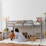 Panana Grey Mid Sleeper Bunk Bed for Kids