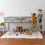 Panana Grey Mid Sleeper Bunk Bed for Kids
