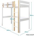 White Una Highsleeper Cabin Bed by Noa and Nani