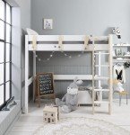 White Una Highsleeper Cabin Bed by Noa and Nani