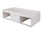 White Low Sleeper Kids Bunk Bed with Storage