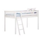Max and Lily White Cabin Bed for Kids