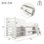Mid Sleeper Bed with Storage for Kids