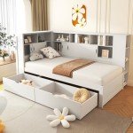 Multifunctional Bunk Bed with Trundle and Storage