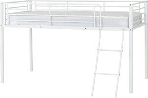 Kora White Mid Sleeper Bunk Bed 3' Single