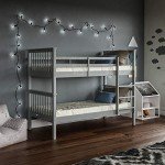 Milan Bunk Bed - Twin Sleeper, Grey Pine