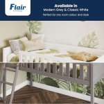 Stylish Grey Mid Sleeper Bed with Storage