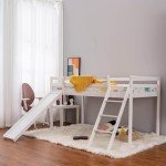 White Pine Midi Sleeper Bunk Bed with Slide
