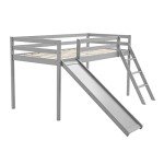 Panana Kids Bunk Bed with Slide and Ladder