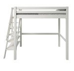 White Double Loft Bunk Bed by Flair Furnishings