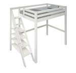 White Double Loft Bunk Bed by Flair Furnishings