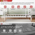 ZANOFIRA Solid Pine Bunk Bed with Ladder