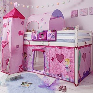 Fairy Cabin Bed with Playtent and Tunnel