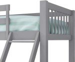 Triple Wooden Bunk Bed for Kids – Grey