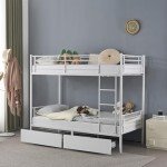 Twin Over Twin Heavy Duty Bunk Bed Frame