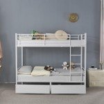 Twin Over Twin Heavy Duty Bunk Bed Frame