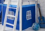 Moro Cabin Bed Midsleeper with Slide - White