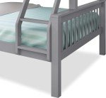 Triple Wooden Bunk Bed for Kids – Grey