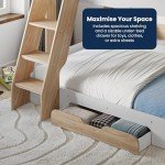 Stylish Triple Bunk Bed with Storage for Kids