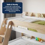 Stylish Triple Bunk Bed with Storage for Kids