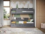 Grey Flair Eddie Storage Bunk Bed