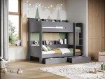 Grey Flair Eddie Storage Bunk Bed