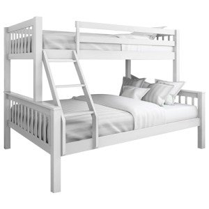 Blisswood Triple Bunk Bed Solid Pine Frame