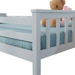 Grey Wooden Twin Over Twin Bunk Bed