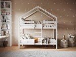 Flair Nest House Bunk Bed in White