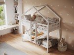 Flair Nest House Bunk Bed in White