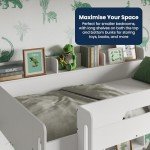 Flair Furnishings Low Bunk Bed for Kids - White