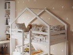 Flair Nest House Bunk Bed in White