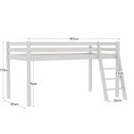 Sydney Wooden Bunk Bed with Ladder for Kids