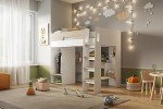 Coco High Sleeper Bed with Desk and Wardrobe