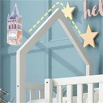 Kayan Twin Bunk Bed with Ladder and Castle Design