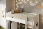 Coco High Sleeper Bed with Desk and Wardrobe