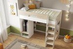 Coco High Sleeper Bed with Desk and Wardrobe