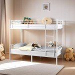 Bonnlo Metal Twin Over Twin Bunk Bed Frame